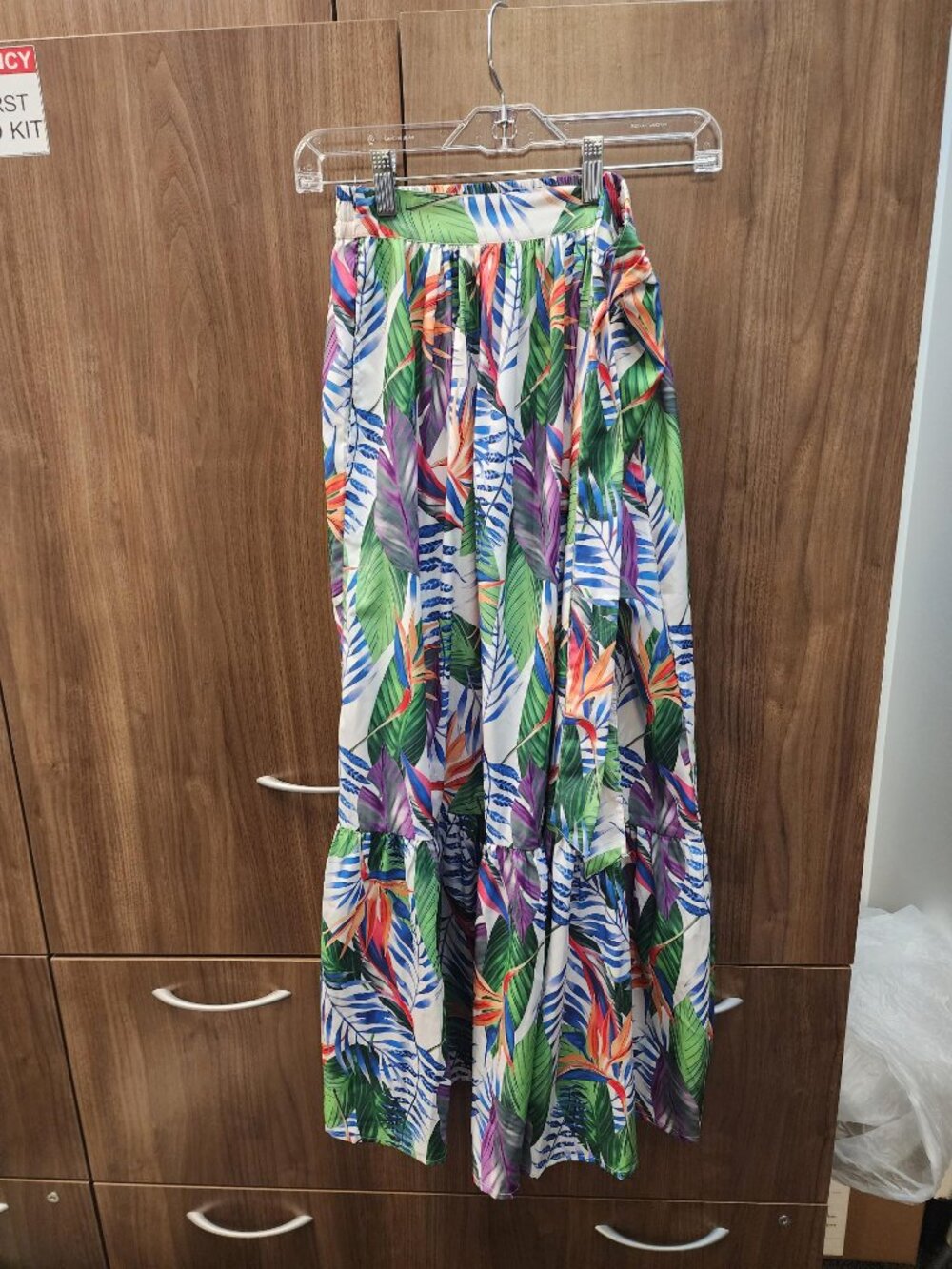Tropical print skirt